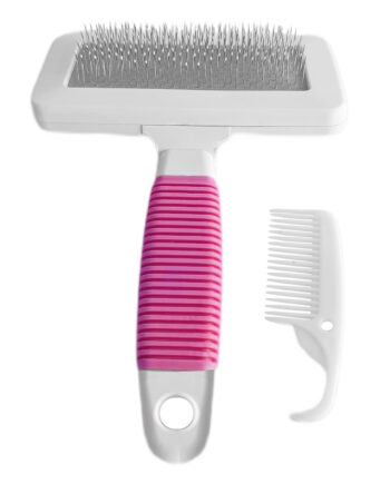 Markapet Temizleme Aparatlı Kedi Köpek Tarağı 7 cm-14 cm Small Pembe