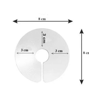 Markapet Elizabet Şeffaf Kuş Yakalığı 3 cm-8 cm Small