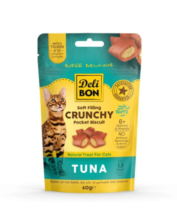Delibon Cruncy İçi Dolgulu Ödül Bisküvisi - Tunalı 60gr