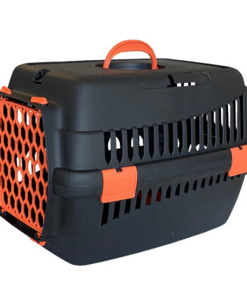 Markapet Lüx Kedi Köpek Taşıma Çantası 32 X 48 X 32 cm Siyah-Turuncu