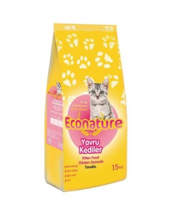 EconatureTavuklu Yavru Kedi Maması 15 Kg