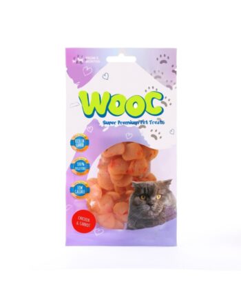 Wooc Chicken&carrot Doğal Et Kedi Ödül Maması 40gr