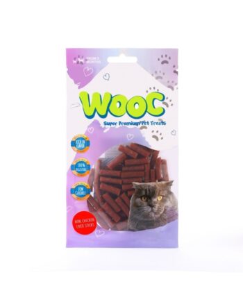 Wooc Mini Salmon Sticks Doğal Et Kedi Ödül Maması 40 gr