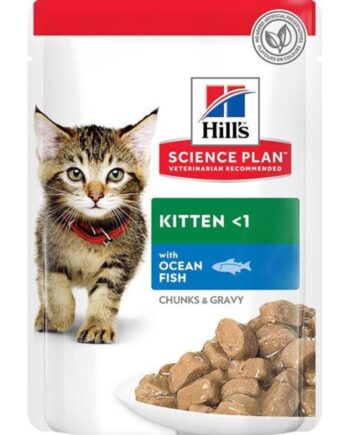Hills Chunks In Gravy Kitten Balıklı Yavru Kedi Konservesi 85 Gr