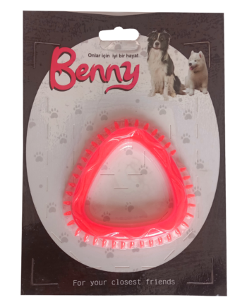 Benny Köpek Oyuncağı Üçgen 8 x 8.5 cm Kırmızı