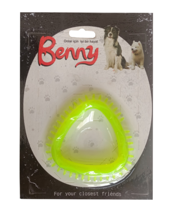 Benny Köpek Oyuncağı Üçgen 8 x 8.5 cm Sarı