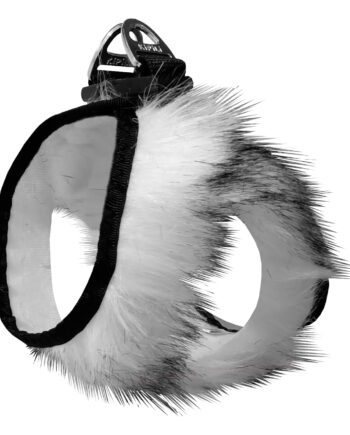 Üç Kilitli Peluş Kedi Köpek Göğüs Tasması 20-24 cm XXX-Small Kırçıl