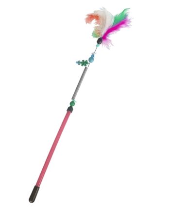 Markapet Yaylı Kedi Oyun Oltası 13 cm - 44 cm Kırmızı