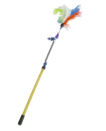 Markapet Yaylı Kedi Oyun Oltası 13 cm - 44 cm Sarı