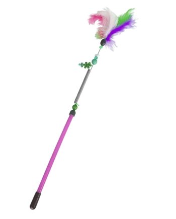 Markapet Yaylı Kedi Oyun Oltası 13 cm - 44 cm Pembe