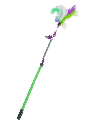Markapet Yaylı Kedi Oyun Oltası 45 cm - 57 cm Yeşil