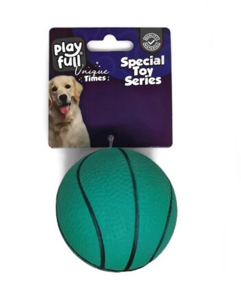 Playfull Zıplayan Basketbol Topu Köpek Oyuncağı 6,3 Cm Yeşil