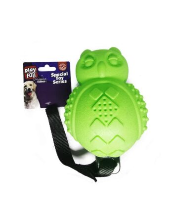 Playfull Sesli Lüx Baykuş Köpek Eğitim Oyuncağı 30x10 Cm Yeşil