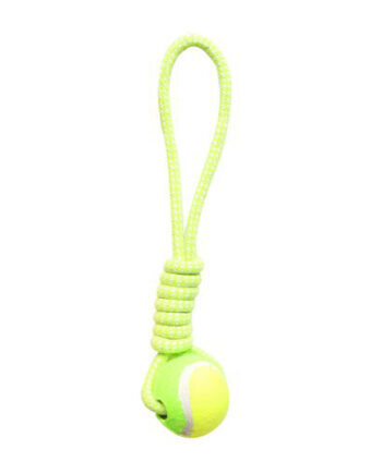 Markapet İpli Dental Köpek Oyun ve Eğitici Topu 6 cm - 35 cm Yeşil