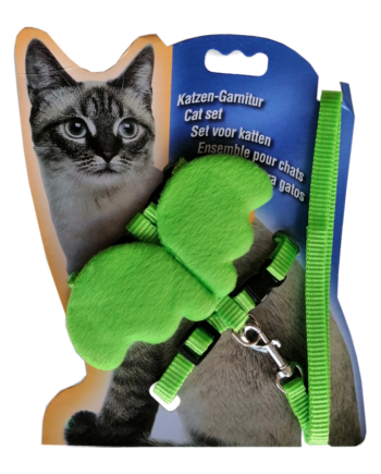 Atlantik Kanatlı Melek Kedi Göğüs Bel Tasması 20*32 cm Yeşil