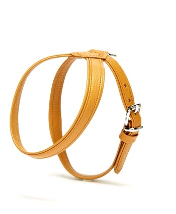 Doggie Flotter El Yapımı Deri Köpek Göğüs Tasması 2 x 42 -55 cm Kamel