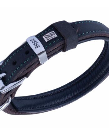 Doggie Yağlı Gerçek Deriden El Yapımı Köpek Boyun Tasması 3x42-50 cm Kahverengi