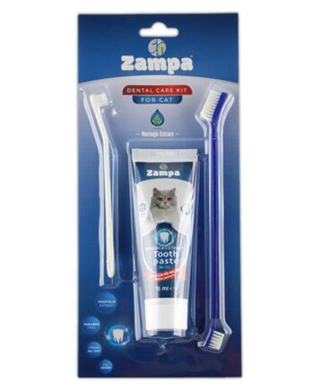 Zampa Kediler İçin Diş Fırçalama Seti, 22cm-70gr